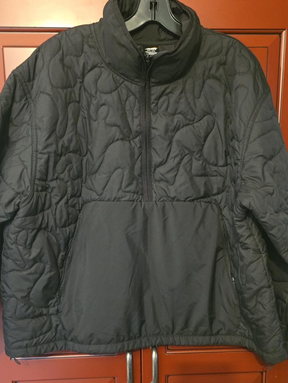 Womens Quilted Half-Zip Jacket - Black Avia